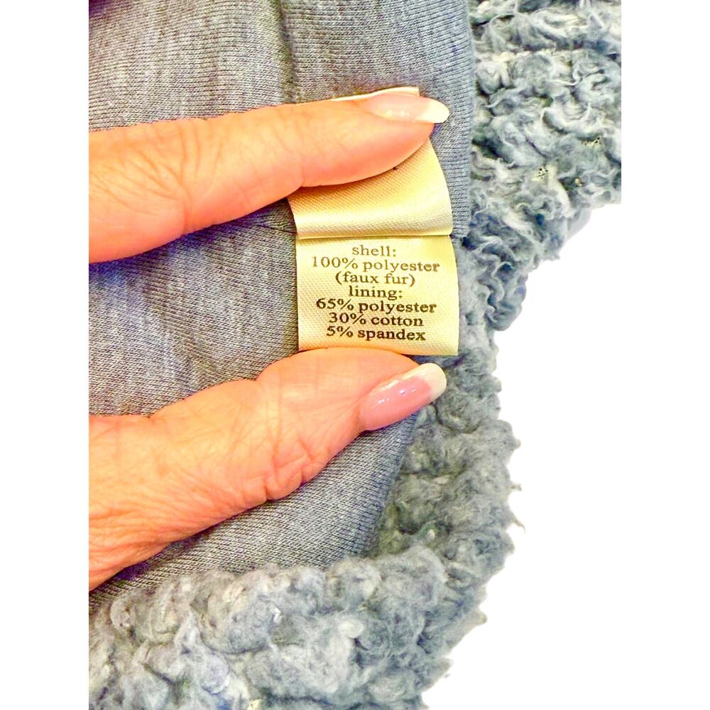 True Grit Dylan Frosty Tipped Denim Blue Quarter Zip Pullover Size L ❄️💙❄️ - Picture 7 of 9